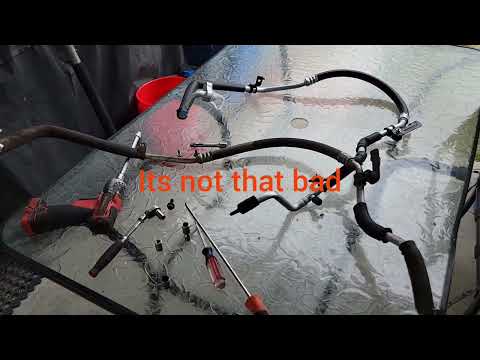 High Side AC line replacement on second gen Tacoma. step by step
