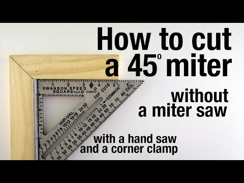 How to Cut 45 degree Miter without a Miter Saw