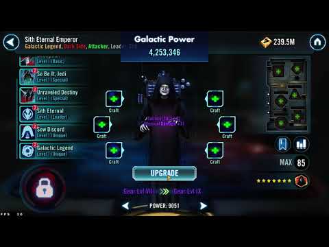 SWGOH Sith Eternal Activation and Relic