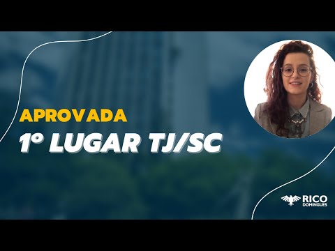 Inspire-se com a aprovada no concurso 1º lugar TJ SC para Técnico - Camila
