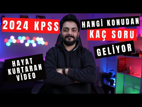KPSS DE HANGİ KONUDA KAÇ SORU GELİYOR HANGİ KONULAR ÖNEMLİ? (2024 KPSS LİSANS)