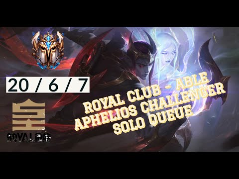#1 RANKED KR CHALLENGER ADC - Royal Club Able [Bot Aphelios] Solo Queue - League of Legends