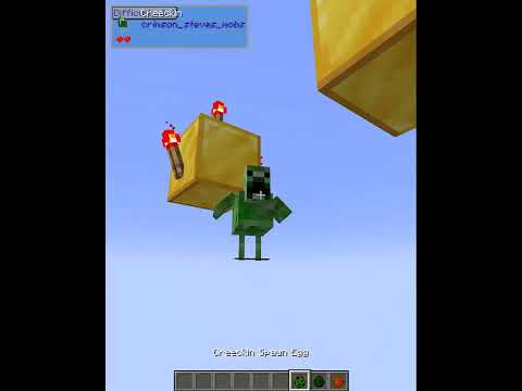 Creeckin jump into the abyss #shorts #minecraft