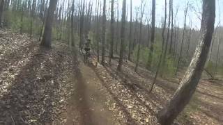 preview picture of video 'Mountain Biking Dupont Forest 03222014'