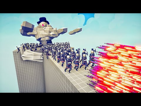 100x SNOWMAN WARRIORS + SNOW GOLEM vs EVERY GOD - Totally Accurate Battle Simulator TABS
