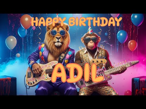 ADIL Happy Birthday Song - Happy Birthday to Adil
