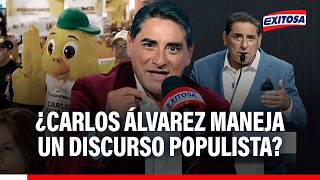 🔴🔵 Carlos Álvarez juega mucho con el populismo, según experto: "Eso cautiva al electorado"