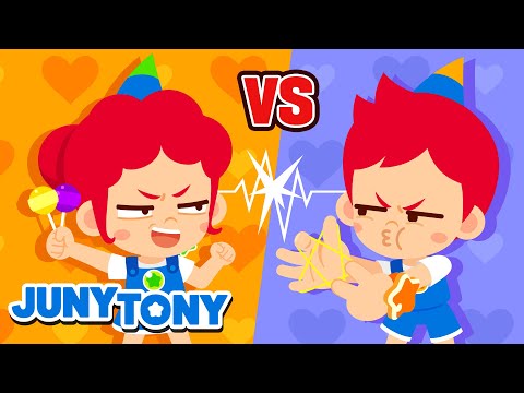 Juny vs Tony | ¿Quién Ganará? | Duelo de Gemelos | Canciones Infantiles | JunyTony en español