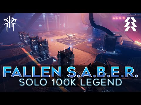Solo Arcstrider Hunter 100k Legend FALLEN S.A.B.E.R. Nightfall | Destiny 2: Season of Plunder