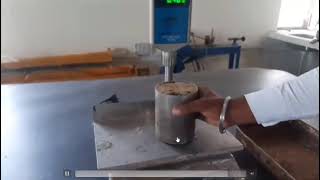 Determination of dry density by core cutter method