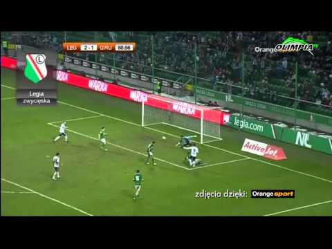 1/4 PP: Legia Warszawa - Olimpia Grudziądz 4:1,bramki. 26.02.2013 MATERIAŁ DZIĘKI ORANGE SPORT
