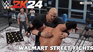 PLAYING ONLINE AT A WALMART ARENA - WWE 2K24 ONLINE