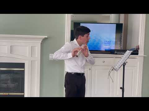 Dylan Gruber, Young Artists audition, Pergolesi Flute Concerto in G major, 1st movement