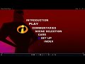 The Incredibles UK DVD Menu Walkthrough 2005 Disc 1