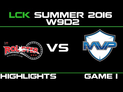 KT vs MVP Game 1 Highlights LCK Champions 2016 W9D2 KT Rolster vs MVP - MVP vs KT - LCK LOL