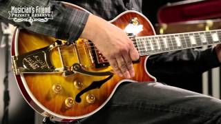 Gibson Custom Les Paul Custom Florentine Quilt Top with Bigsby Semi-Hollow Electric Guitar