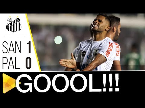 Santos 1 x 0 Palmeiras | GOL | Brasileirão (14/06/17)