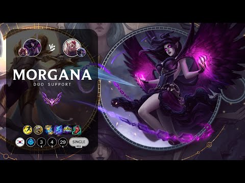 Morgana Support vs Rakan - KR Master Patch 13.6