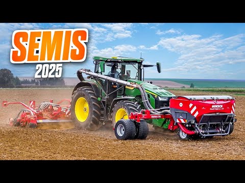 SEMIS DE LIN : HORSCH Versa 6sl 🔴 8R370 🟩🟡