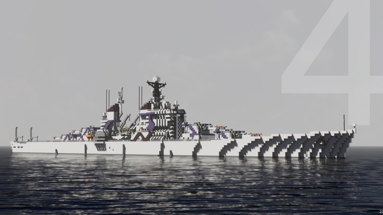 【新作】Aina4級巡洋艦｜夢洲世代制御装置をついに搭載【Minecraft軍事部】