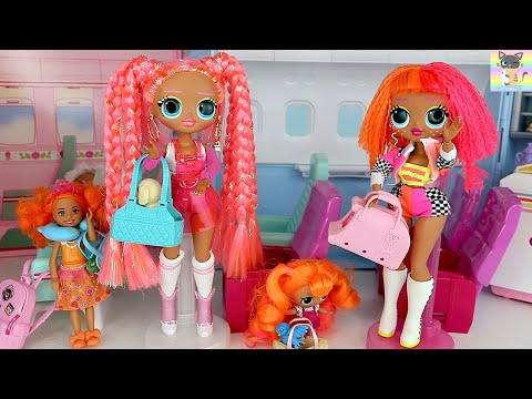 FULL MOVIE - OMG Family Going to Work on Airplane with Mom and Big Sister / OMG Family Hotel Routine