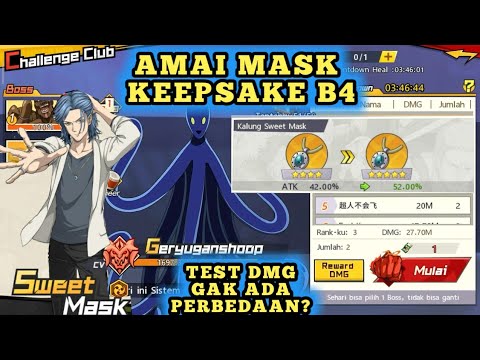 Keepsake Amai Mask B4, + Test Dmg gk ada bedanya?!? || One Punch Man The Strongest