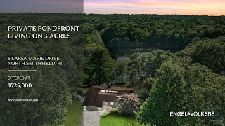 Private Pondfront Living on 3 Acres in North Smithfield | 3 Karen Marie DR North Smithfield, RI