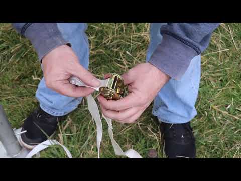 How to use a Ratchet Strap | Tie Down Straps for Outdoor Tents
