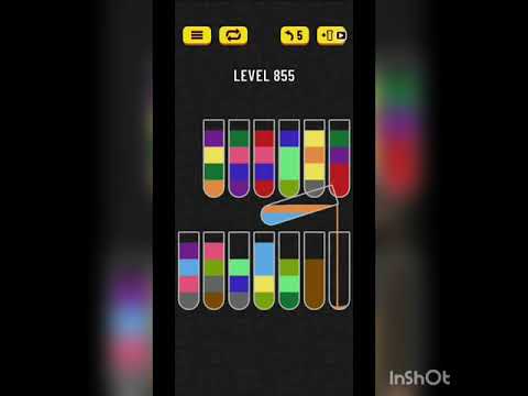 Water sort puzzle level 855
