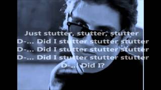 Stutter- Marianas Trench- lyrics
