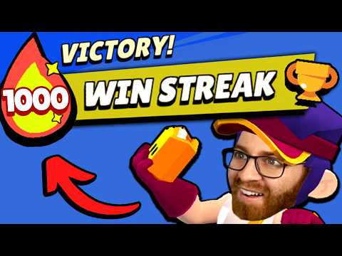 How I went on a 1000+ Win Streak in Brawl Stars! 🤯 (world record)