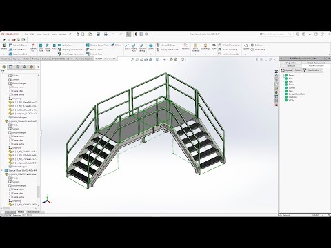 SolidSteel parametric for SOLIDWORKS - Product Presentation at FMB 2021 - German, English Subtitles