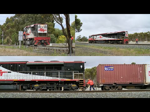 D791V / 7997V SCT006 Light Engine Attaches To Wagons (18/4/2021) - PoathTV Australian Railways