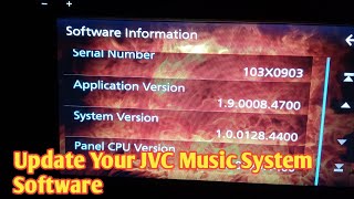 How to update software (firmware) of JVC CAR MUSIC SYSTEM #jvcupdate