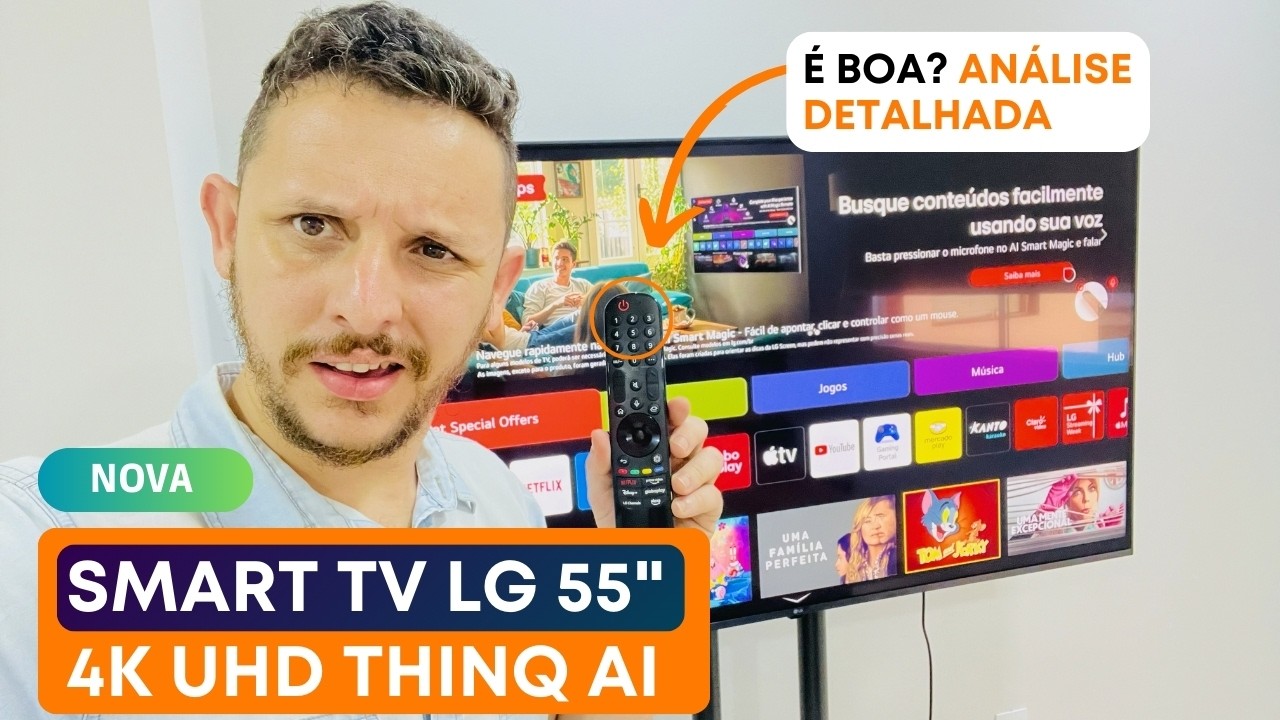 Miniatura da avaliação em vídeo de Smart TV LG 55AU801C0SA 55 Polegadas 4K UHD