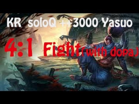 KR +3000 how to survive in 1:4 yasuo (with dopa)