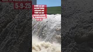 Download lagu #laketexhoma  #denisondam water release after #flooding rains 5-9-25 43000 scf out and 71000 scf in mp3