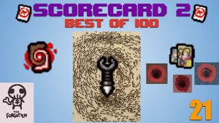 Funny Black and Red Circles -- Scorecard 2: Best of 100 [21]