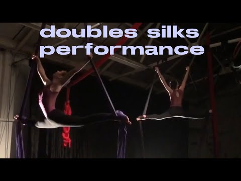 Aerial silks routine | performance | duet | empire state of mind
