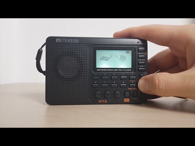 Vídeo relacionado con Retekess V115 Radio Portátil Pequeña, Radio a Pilas