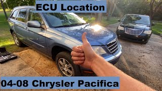 ECU Location Chrysler Pacifica 4.0 V6 2004 2005 2006 2007 2008 04 05 06 07 08