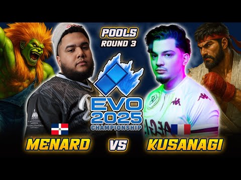EVO  2025  | MENARD (Blanka) vs KUSANAGI (Ryu) - Street Fighter 6