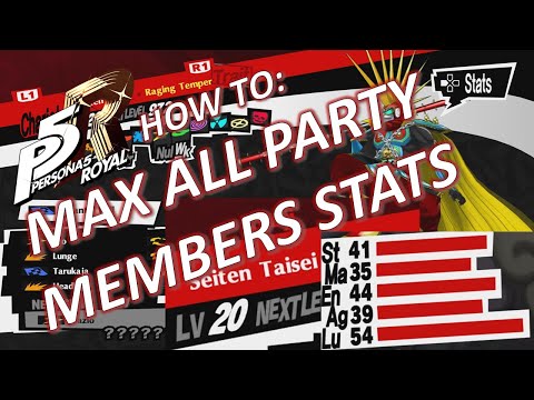 How to Max EVERYONE'S stats in Persona 5 Royal (My Work in Progress)