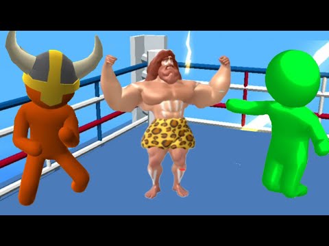 GIANT RUSH vs MUSCLE RUSH vs COLOR RUN STICKMAN 3D