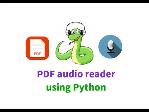 Simple Offline Pdf Audio Reader Using Python