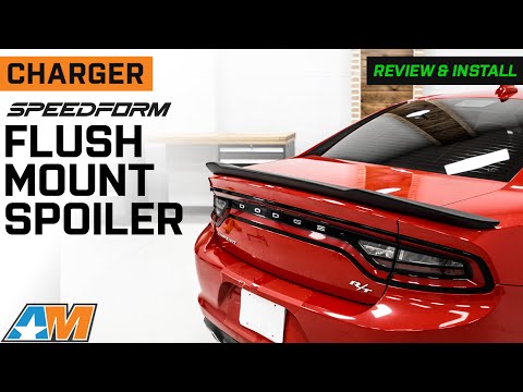 2015-2023 Charger SpeedForm Flush Mount Spoiler; Black Review & Install
