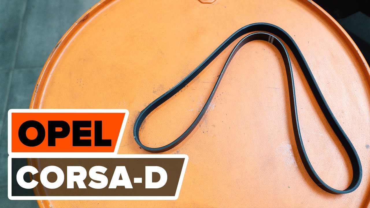 Cómo cambiar: correa poli V - Opel Corsa D | Guía de sustitución