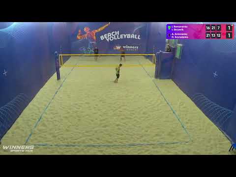 11:40 I. Romanenko / I. Skrynnik - A. Antonenko /D. Svyrydenko 15.09.2022 | Winners Beach Volleyball