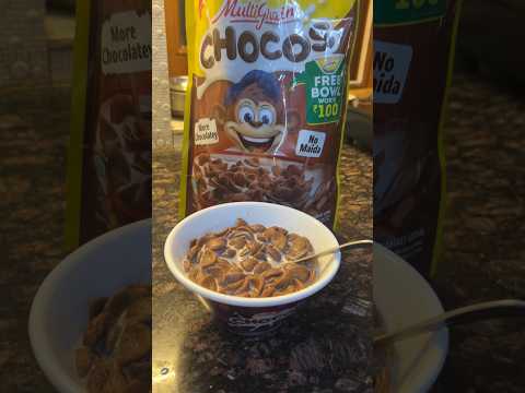Kellogg’s Multigrain Chocos😍 #trending#kelloggs#chocos #chocolate#multigrain#shorts#review#foodie