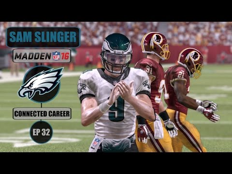 Madden 16 (Xbox One) Sam Slinger (QB) Connected Career Series - E32 (Year 2, Week 16 vs Redskins)